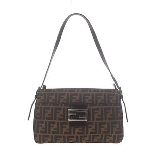 ❤️ Fendi Brown Zucca Logo Canvas Shoulder Bag ❤️